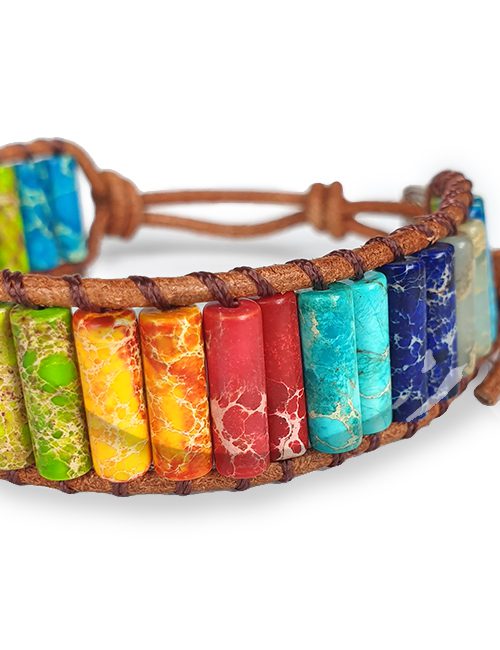 Handgemaakte Chakra Jaspis Armband Natuursteen