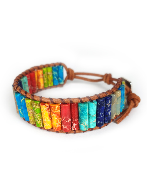 Handgemaakte Chakra Jaspis Armband Natuursteen