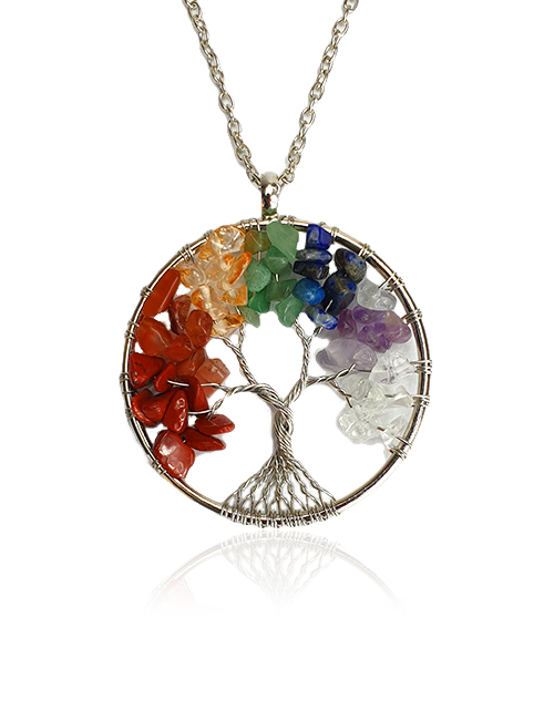 Chakra-TreeofLife-Natuursteen ketting