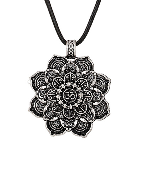 Ohm-mantra Mandala Medidatie Lotus ketting