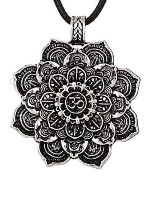 Ohm-mantra Mandala Medidatie Lotus ketting