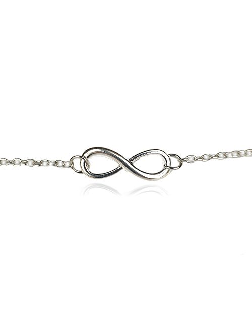 Zilverkleurige-Infinity-armband