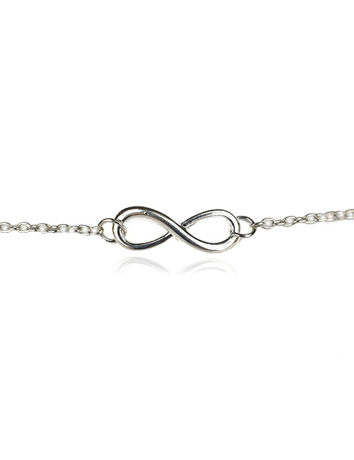 Zilverkleurige-Infinity-armband