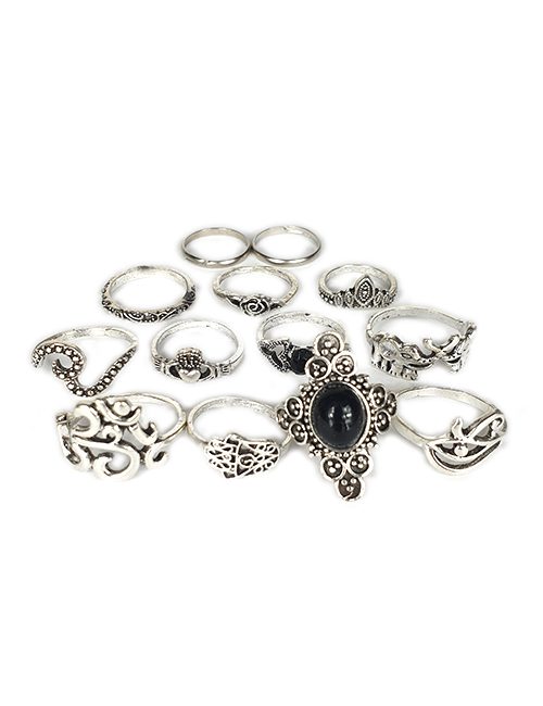 Egyptisch-Boeddhistisch-Hamsa-ringen-set-van-13