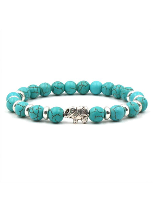 Boeddhistische Howliet Olifant armband