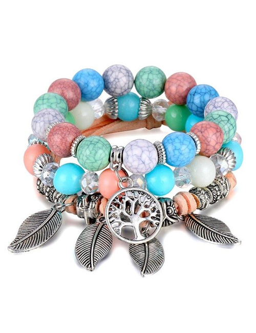 Multicolor Tree of Life Balans armbanden